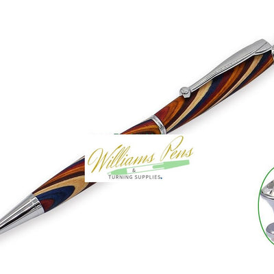 Chrome Fancy Lady Pen Kits - Williams Pens & Turning Supplies. Chrome Fancy Lady Pen Kits - Williams Pens & Turning Supplies.