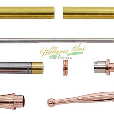 Copper Fancy Lady Pen Kits - Williams Pens & Turning Supplies. Copper Fancy Lady Pen Kits - Williams Pens & Turning Supplies.
