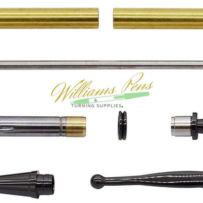 Gun Metal Fancy Lady Pen Kits - Williams Pens & Turning Supplies. Gun Metal Fancy Lady Pen Kits - Williams Pens & Turning Supplies.