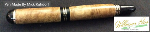 Silver Churchill Rollerball Pen Kit - Williams Pens & Turning Supplies.