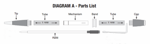 Gun Metal Patricia Pen Kit - Williams Pens & Turning Supplies.