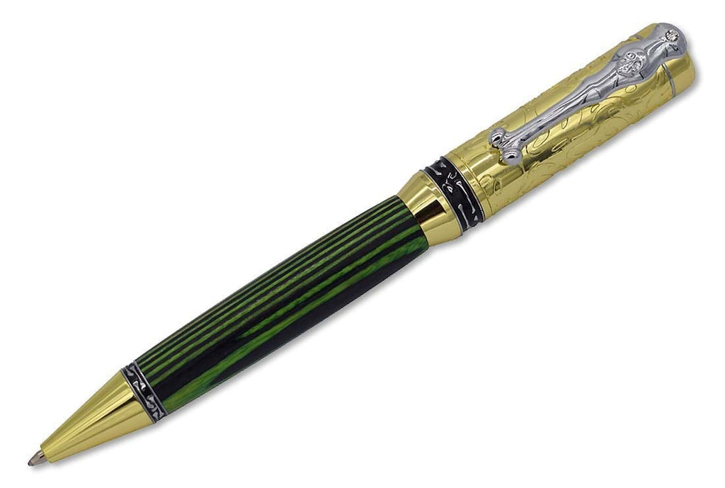 Chrome & Gold Pirate Panic Pen Kits - Williams Pens & Turning Supplies.