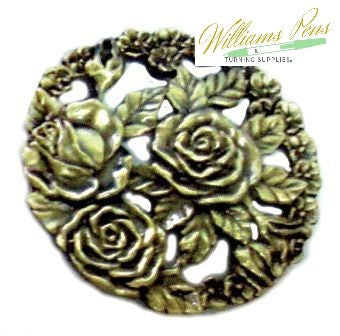 Pot Pourri Lid Pewter 3 Roses Pot Pourri Lid Pewter 3 Roses