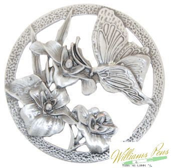 Pot Pourri Lid Pewter Butterflies Pot Pourri Lid Pewter Butterflies