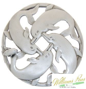 Pot Pourri Lid Pewter Dolphins Pot Pourri Lid Pewter Dolphins