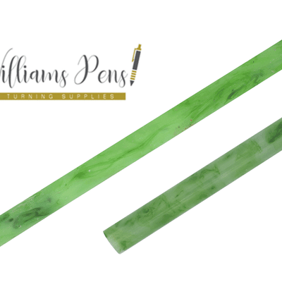 Emerald Green with Pearl Resin Pen Rod Blanks Size: 18mm x 300mm Emerald Green with Pearl Resin Pen Rod Blanks Size: 18mm x 300mm