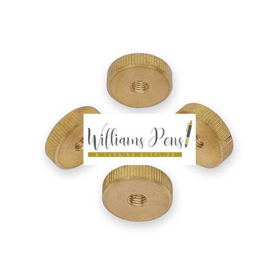 Replacement Knurled Brass Nut for Pen Mandrel Shaft Replacement Knurled Brass Nut for Pen Mandrel Shaft