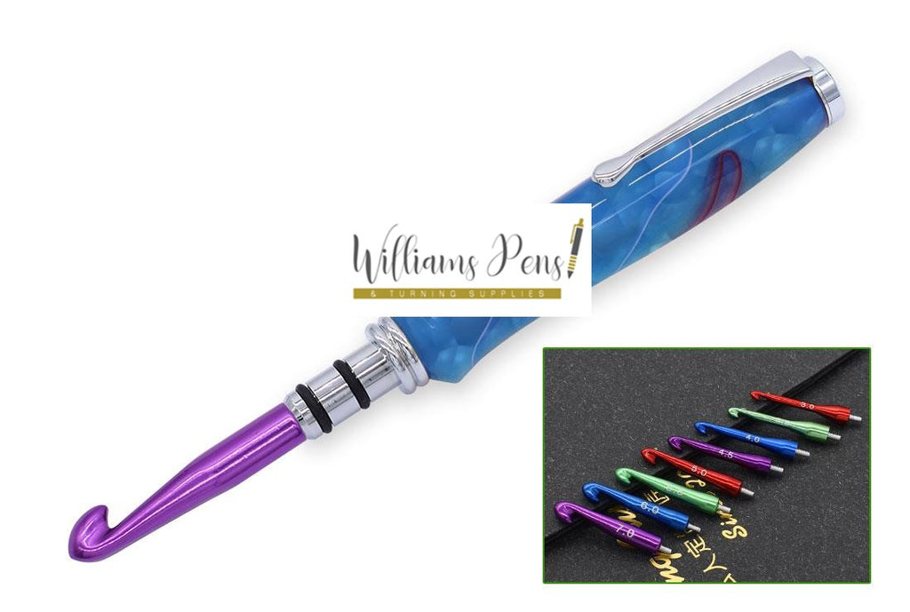 Chrome with Colourful Crochet Hook Kit Project Sets