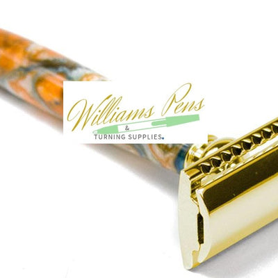 Gold Safety Razor Shaver  Kits - Williams Pens & Turning Supplies. Gold Safety Razor Shaver  Kits - Williams Pens & Turning Supplies.