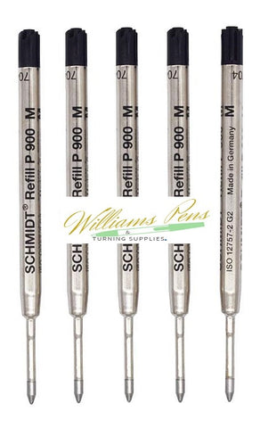 SCHMIDT P900 Refills for Cigar / Premium Designer / Sierra pen (Black)