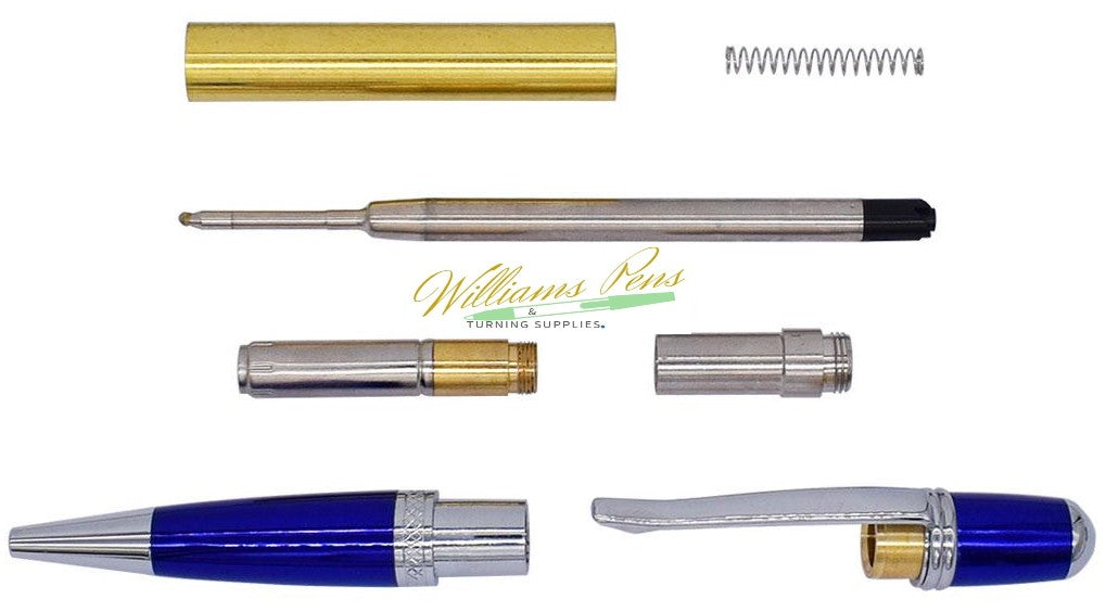 Chrome & Blue Sierra Pen Kits