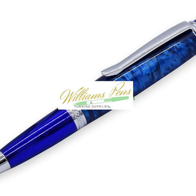 Chrome & Blue Sierra Pen Kits Chrome & Blue Sierra Pen Kits