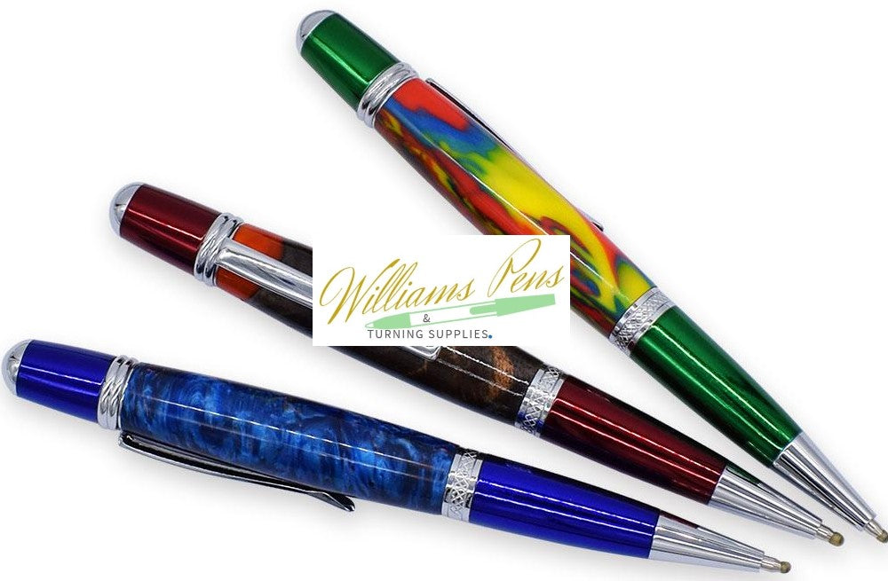 Chrome & Blue Sierra Pen Kits