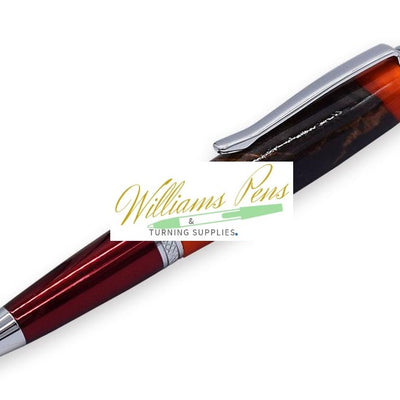 Chrome & Red Sierra Pen Kits Chrome & Red Sierra Pen Kits