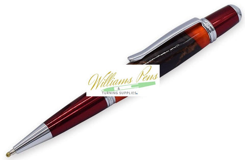 Chrome & Red Sierra Pen Kits