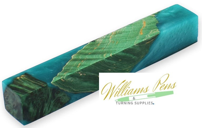 Stabilised Pen Blanks Green Hybrid - Williams Pens & Turning Supplies.