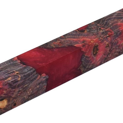 Stabilised Pen Blanks Red & Black Hybrid Stabilised Pen Blanks Red & Black Hybrid