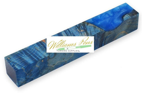 Stabilised Pen Blanks Blue Hybrid