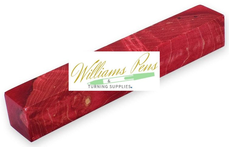 Stabilised Pen Blanks Red Hybrid