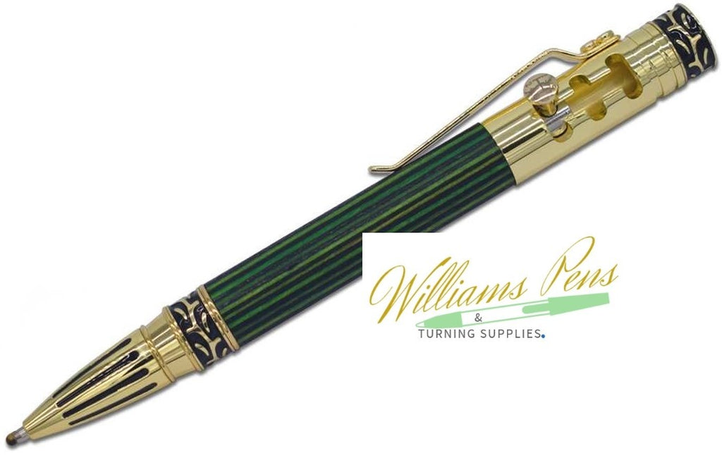 Gold Stick Shift Pen Kit - Williams Pens & Turning Supplies.