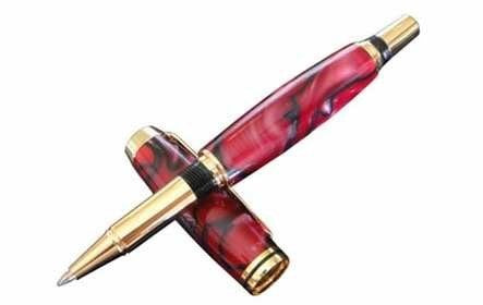 Gold Upgraded I Fountain Jr. Gentleman Pen Kit - Williams Pens & Turning Supplies.