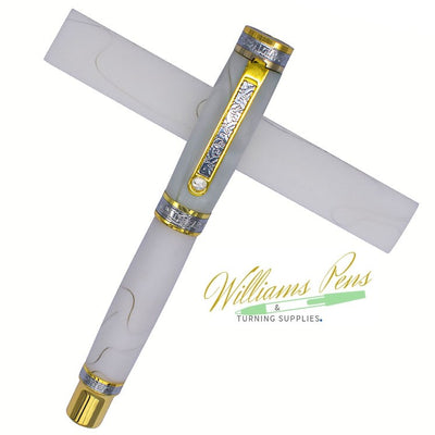 Acrylic White with Transparent Line Pen Blank Acrylic White with Transparent Line Pen Blank