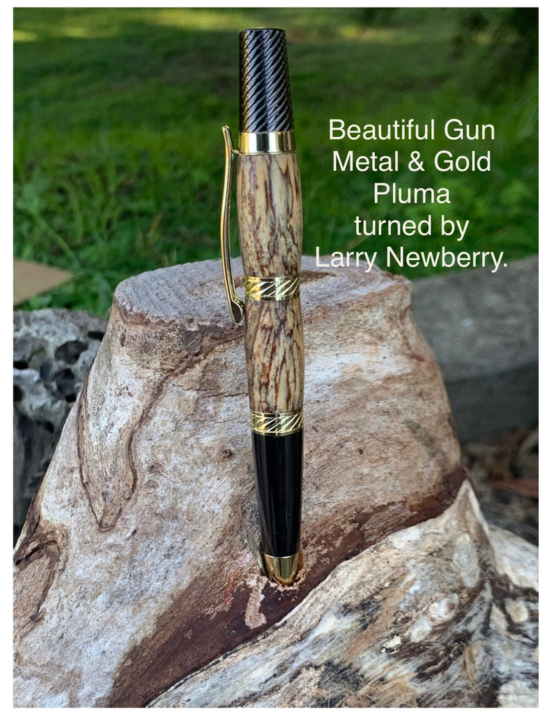Gold & Gun Metal Graceful Pluma Pen Kits