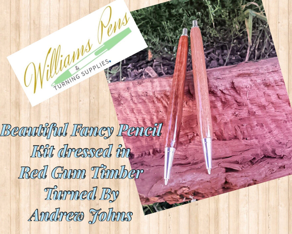 Fancy Pencil Kit Silver - Williams Pens & Turning Supplies.