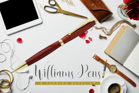 Fancy Pen Kit Gold - Williams Pens & Turning Supplies.