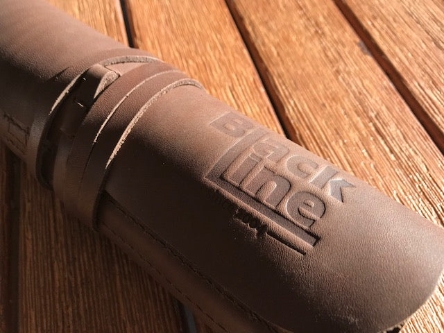 BlackLine MIDI 5pc Carbide Chisel set in leather tool rolls (Handle & 4 Shafts & Cutters)
