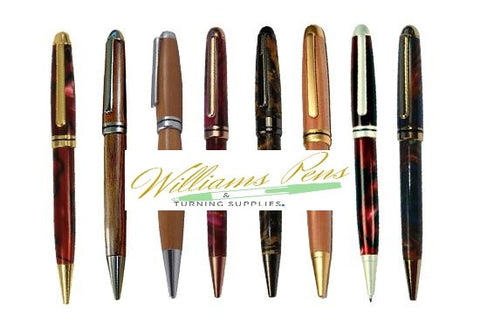 Gun Metal Euro Pen Kits - Williams Pens & Turning Supplies.