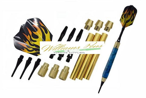 Gold Soft Tip Dart Kits - Williams Pens & Turning Supplies.
