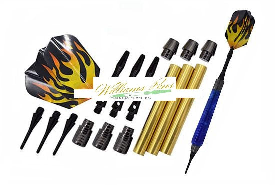 Gun Metal Soft Tip Dart Kits - Williams Pens & Turning Supplies.