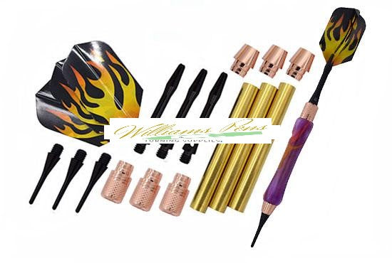 Copper Soft Tip Dart Kits - Williams Pens & Turning Supplies.