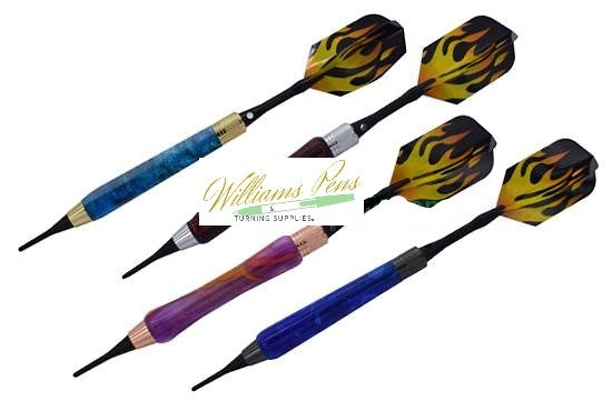 Gun Metal Soft Tip Dart Kits - Williams Pens & Turning Supplies.