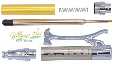 Chrome Firefighters Click Pen Kits - Williams Pens & Turning Supplies.
