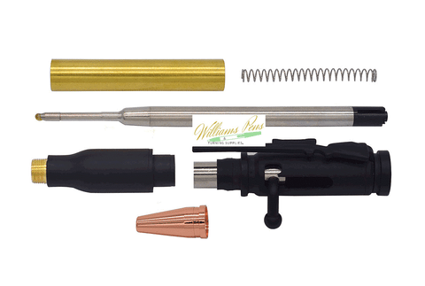 Black Enamel Rifle Bolt Pen Kits - Williams Pens & Turning Supplies.