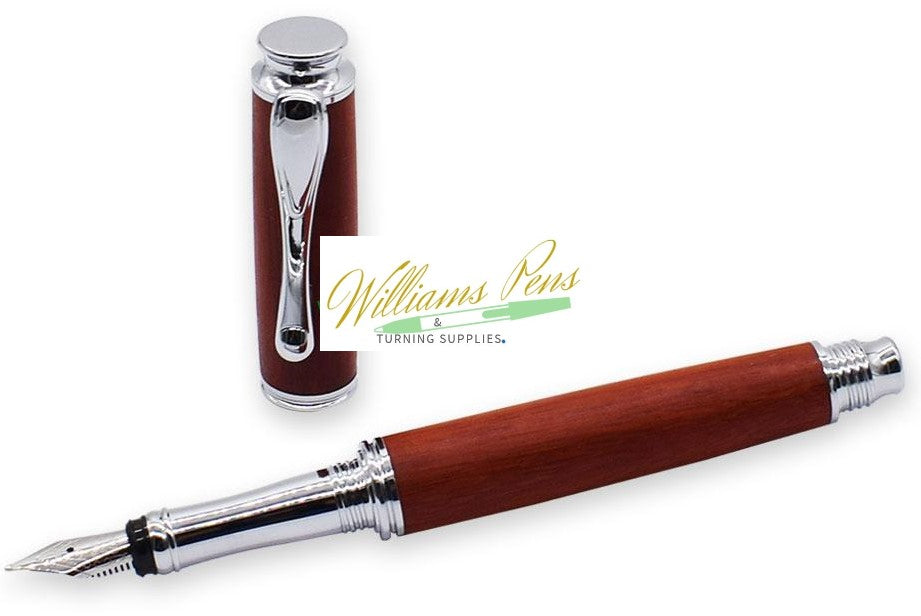 Chrome AstonMatin Fountain Pen Kits - Williams Pens & Turning Supplies.