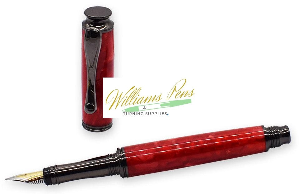 Gun Metal AstonMatin Fountain Pen Kits - Williams Pens & Turning Supplies.