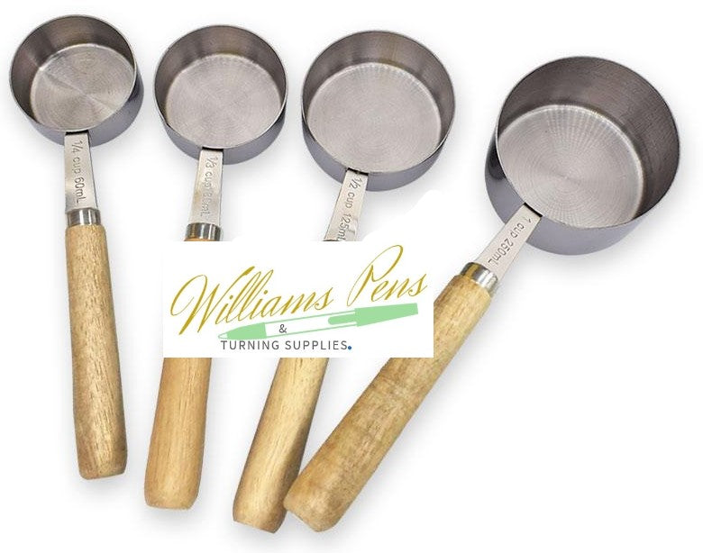 Stainless Steel Measuring Cup Kits (4pcs/set) - Williams Pens & Turning Supplies.