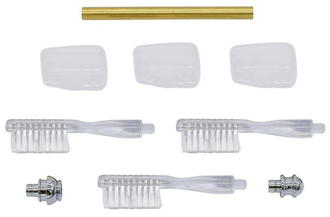 Chrome Toothbrush Handle Kits - Williams Pens & Turning Supplies.