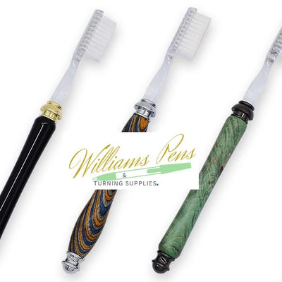 Gun Metal Toothbrush Handle Kits - Williams Pens & Turning Supplies.