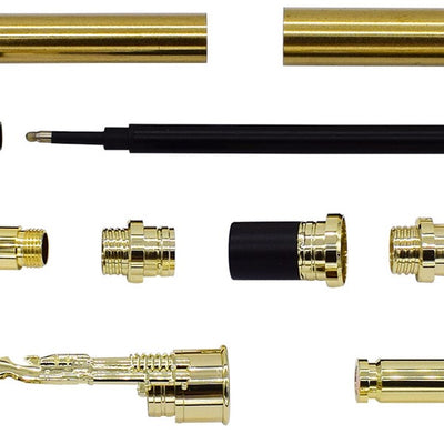 Gold CN Lake Bullet Rollerball Pen Kits - Williams Pens & Turning Supplies.