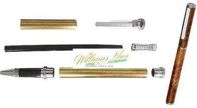 Chrome Conservative Rollerball Pen Kits - Williams Pens & Turning Supplies.