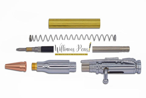 Chrome Rifle Bolt Action Bullet Pencil Kits