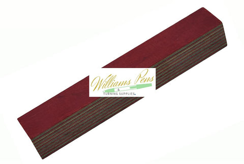 Colour wood pen blank ( Red, Coffee, Green )