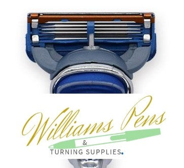 Razor blades for razor handle kit 4 pack (Fusion style) - Williams Pens & Turning Supplies.