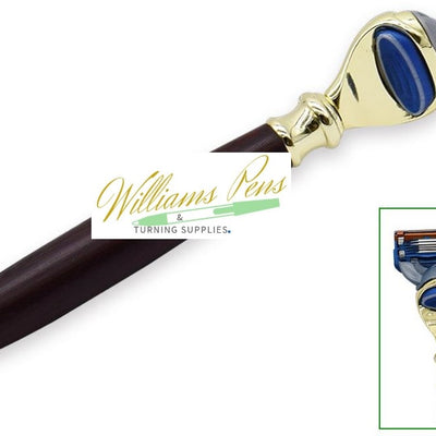 Gold Fusion Razor Shaver Handle Kits - Williams Pens & Turning Supplies.