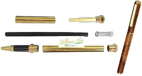 Gold Conservative Rollerball Pen Kits - Williams Pens & Turning Supplies.