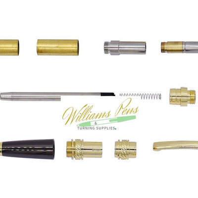 Gold & Gun Metal Graceful Pluma Pen Kits